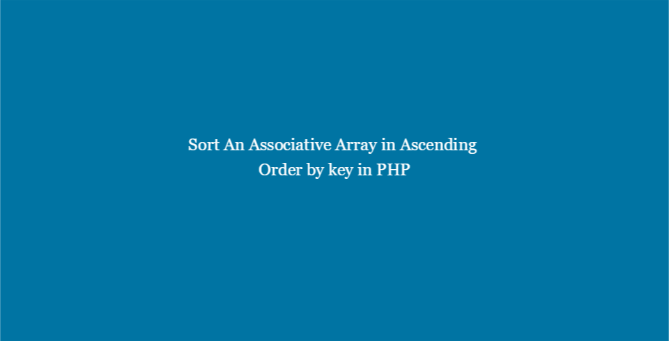 php associative array get index not key